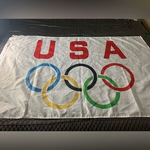 Vintage USA Olympic Games Flag
